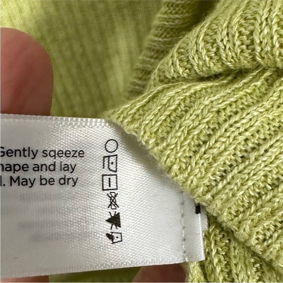 Eileen Fisher Ribbed Italian Yarn Organic Linen Sweater - Picture 6 of 8